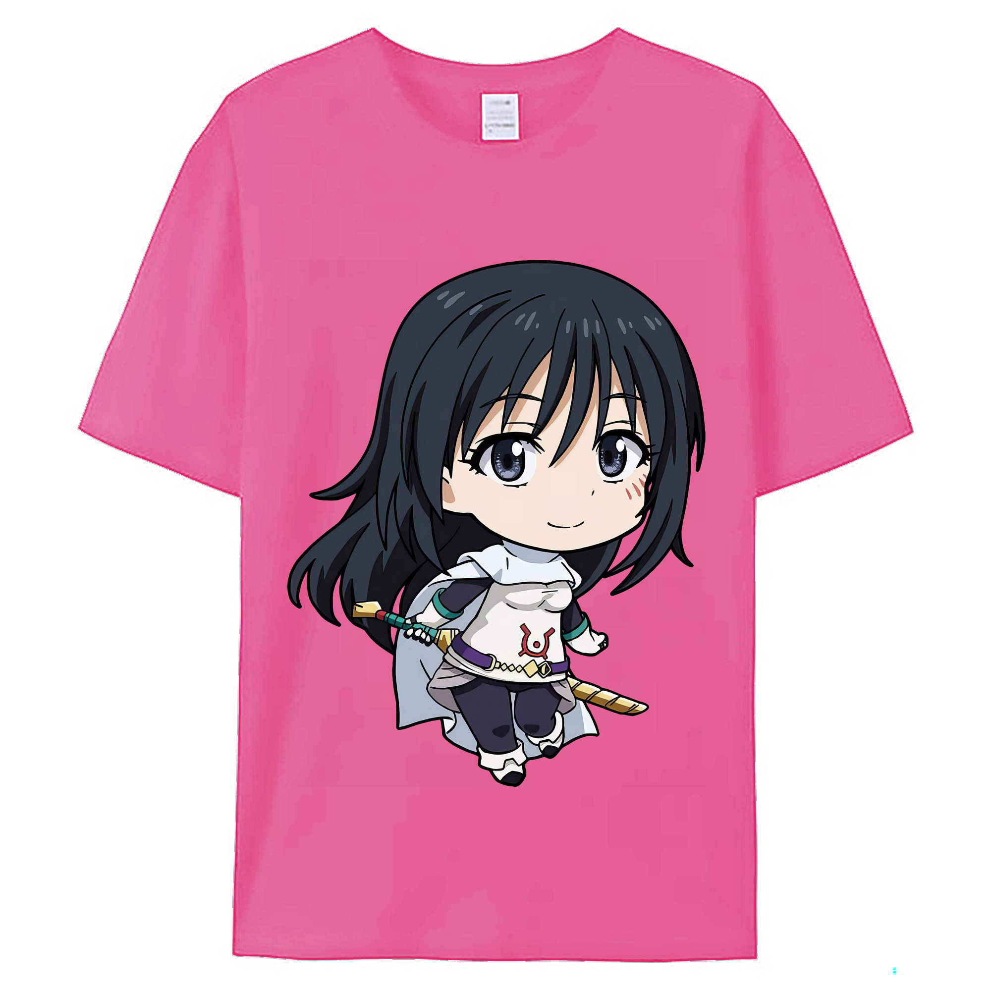 （画像用） 転スラ Regarding Reincarnated to Slime レディースカジュアルプリントTシャツ（綿100％）
